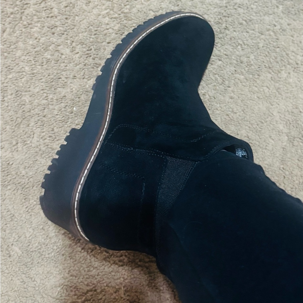 Sonoma Black Suede Ankle Boots - Picture 3 of 5